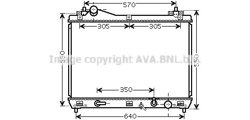 AVA QUALITY COOLING Радиатор, охлаждение двигателя SZ2102